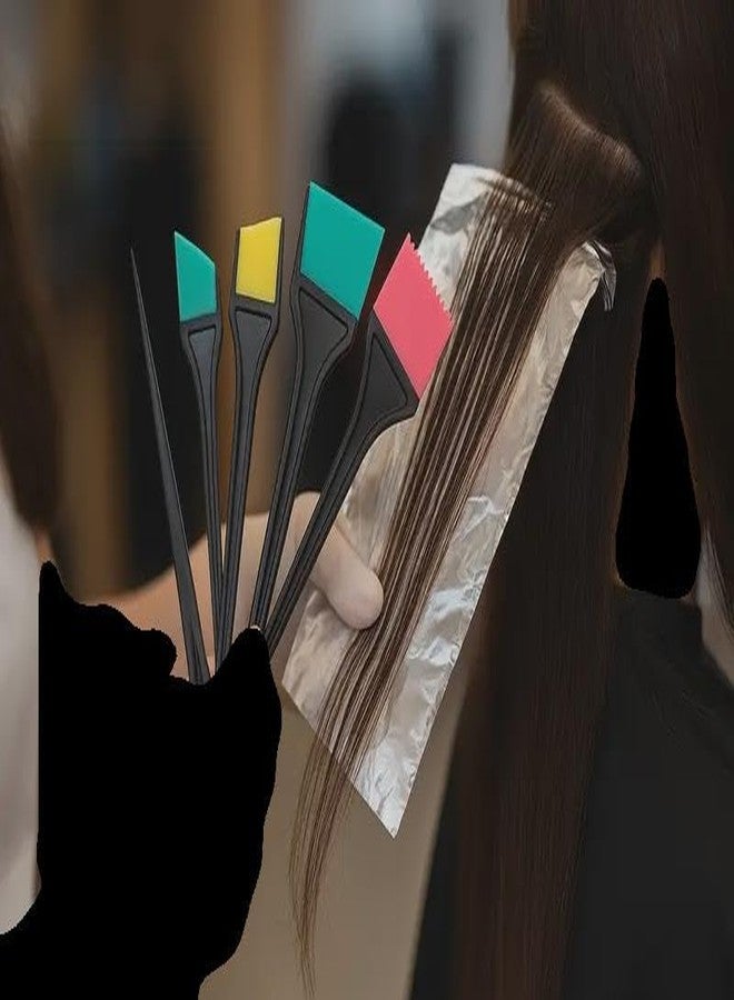 Hendel 8.5" Silicone Hair Dye Brush Professional Coloring Applicator Tool Set 6 PCS - Image 3
